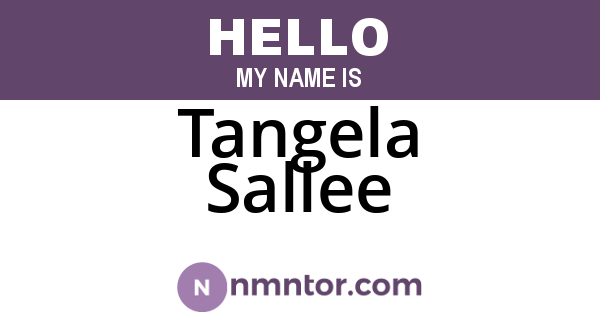 Tangela Sallee
