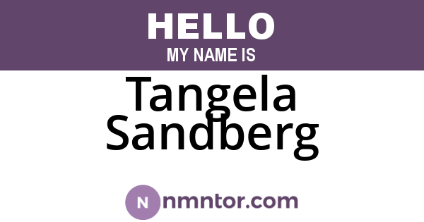 Tangela Sandberg
