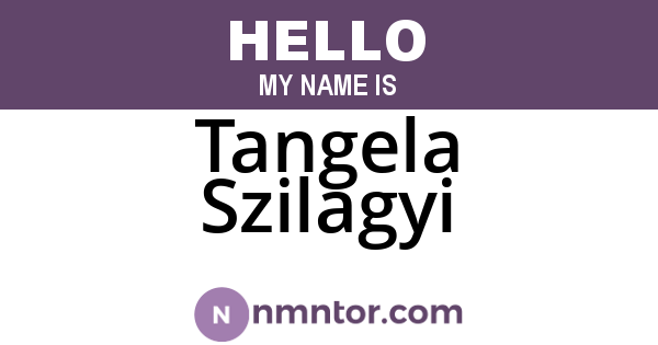 Tangela Szilagyi