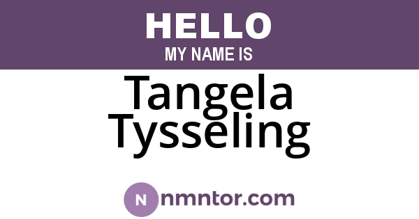 Tangela Tysseling