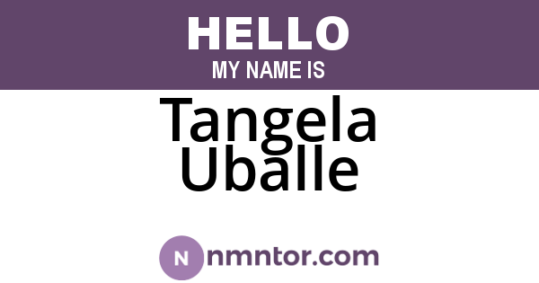 Tangela Uballe