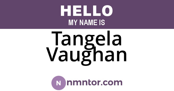 Tangela Vaughan