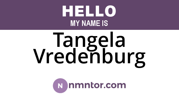 Tangela Vredenburg