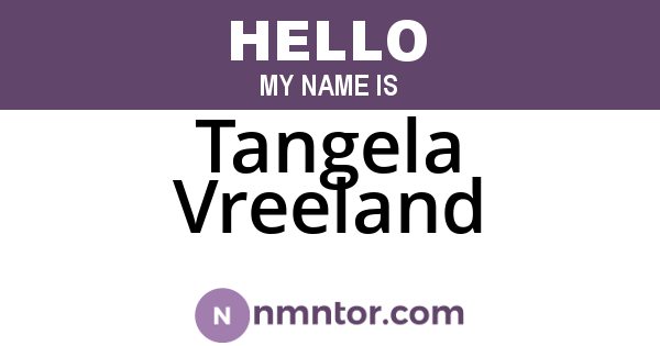 Tangela Vreeland