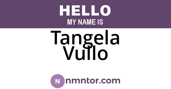 Tangela Vullo