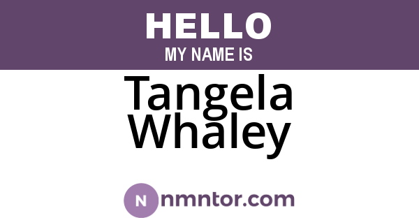 Tangela Whaley