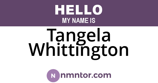 Tangela Whittington