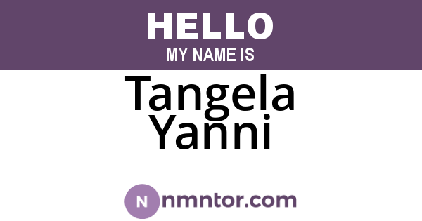 Tangela Yanni