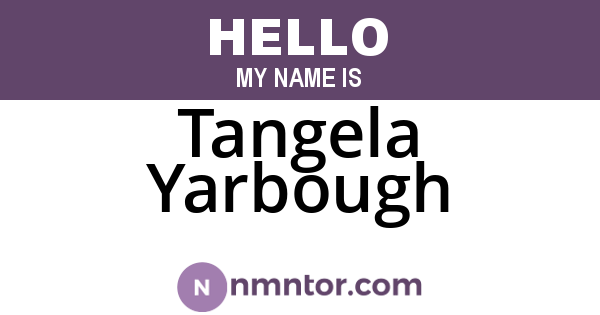 Tangela Yarbough