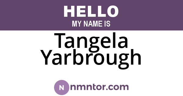 Tangela Yarbrough