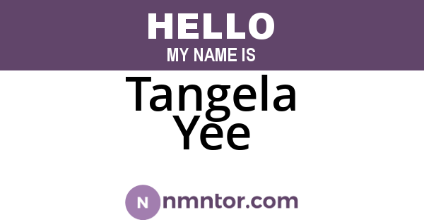 Tangela Yee