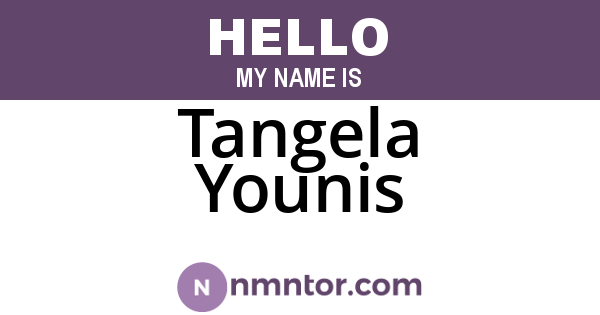Tangela Younis