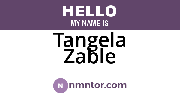 Tangela Zable