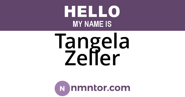 Tangela Zeller