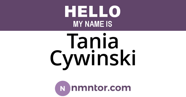Tania Cywinski