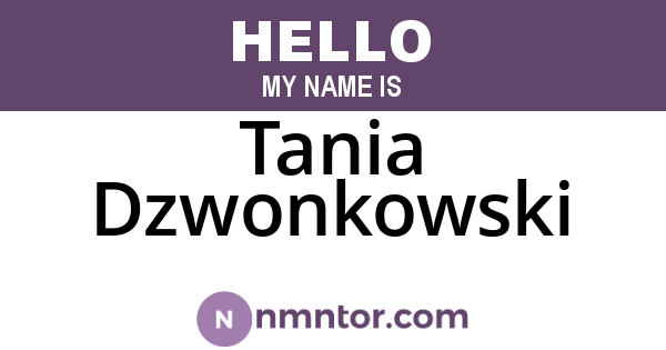 Tania Dzwonkowski