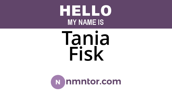 Tania Fisk