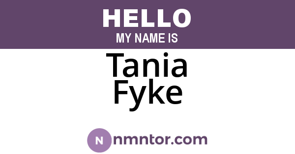 Tania Fyke