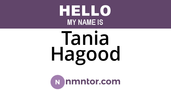 Tania Hagood