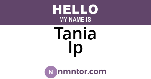 Tania Ip