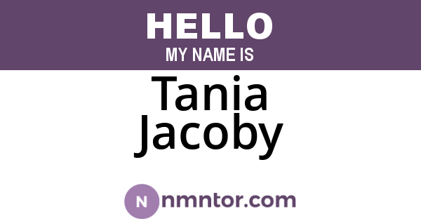 Tania Jacoby