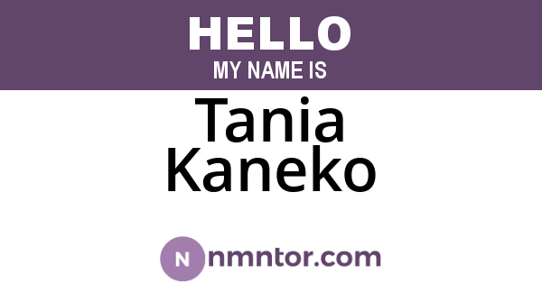 Tania Kaneko
