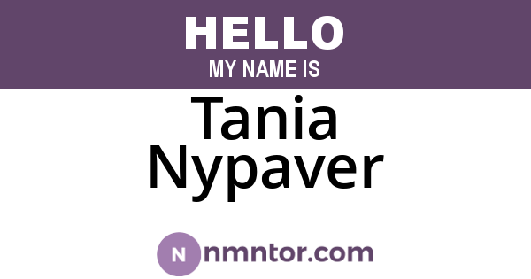 Tania Nypaver