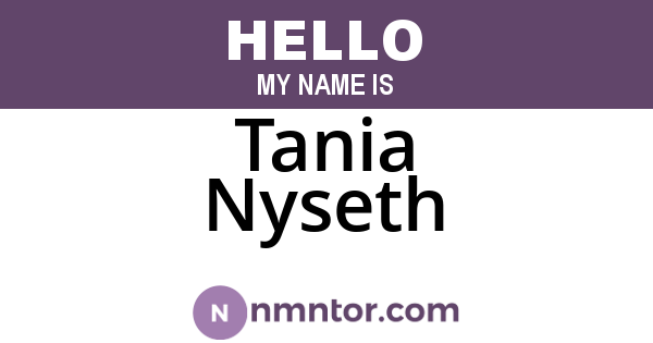 Tania Nyseth