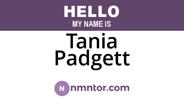 Tania Padgett