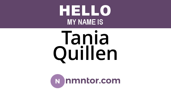 Tania Quillen