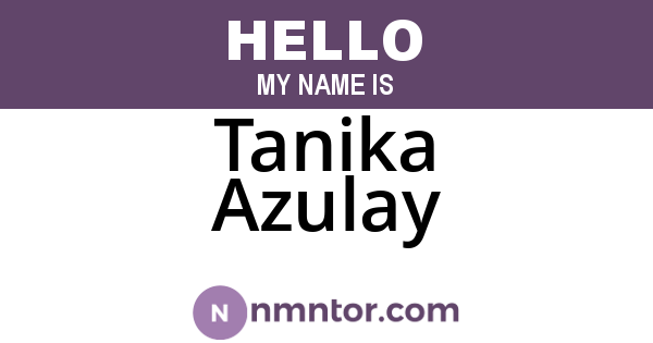 Tanika Azulay