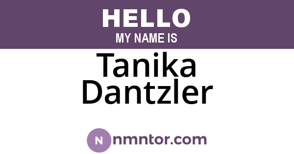 Tanika Dantzler