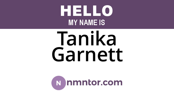 Tanika Garnett