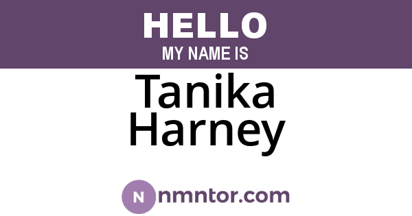 Tanika Harney