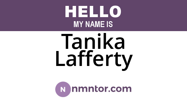 Tanika Lafferty