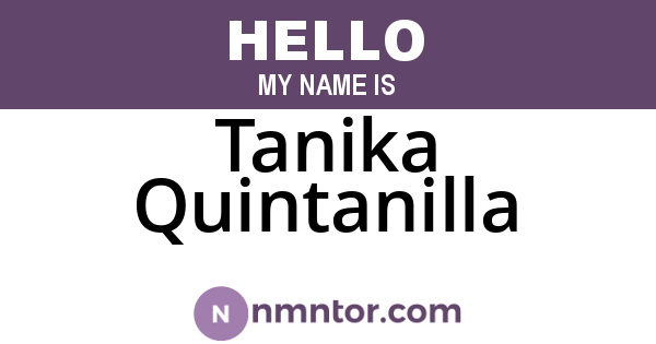 Tanika Quintanilla