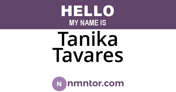 Tanika Tavares