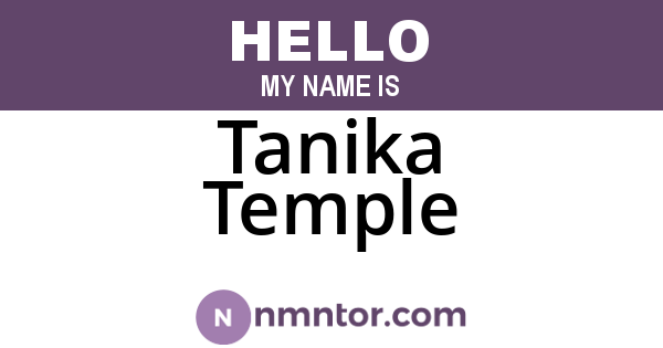 Tanika Temple