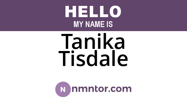 Tanika Tisdale