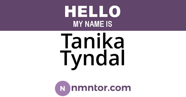 Tanika Tyndal