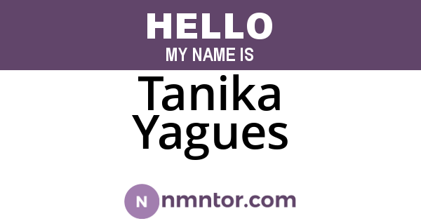 Tanika Yagues