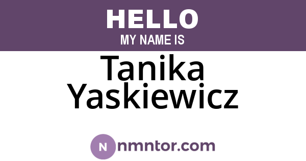 Tanika Yaskiewicz