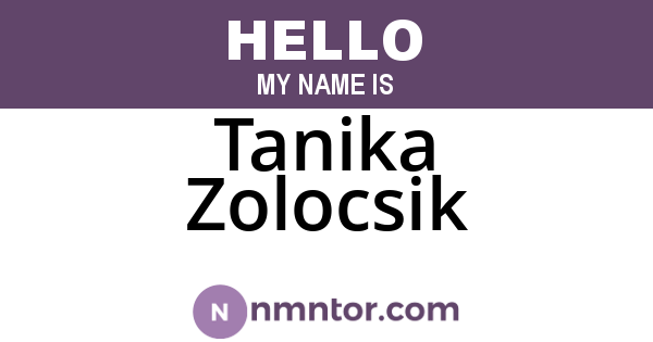 Tanika Zolocsik