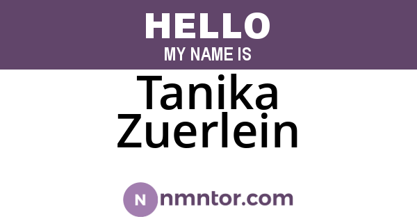 Tanika Zuerlein