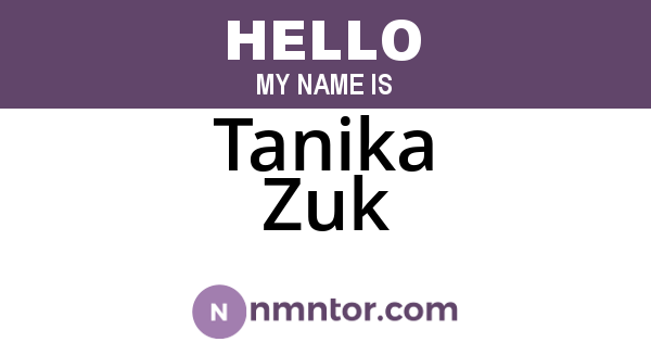 Tanika Zuk