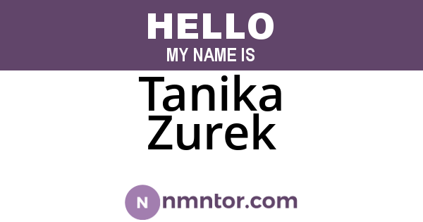 Tanika Zurek