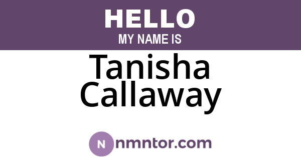 Tanisha Callaway