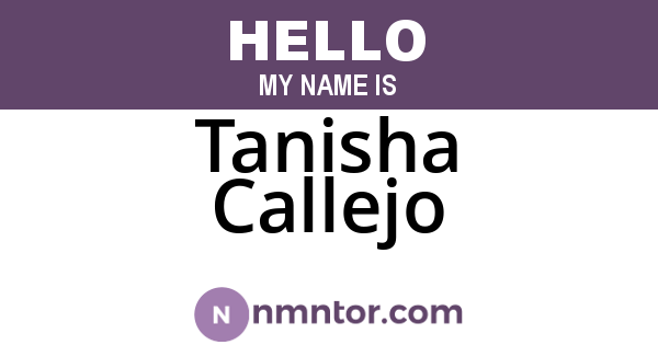 Tanisha Callejo