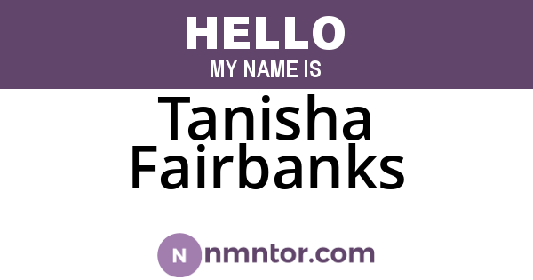 Tanisha Fairbanks