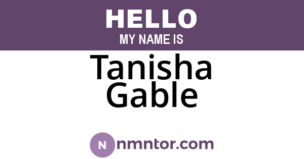 Tanisha Gable